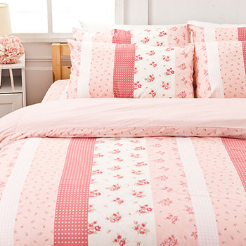 床包/單人【貴族花園】100%精梳棉單人床包含一件枕套
