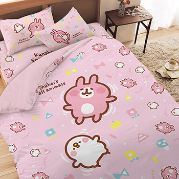 床包/單人【卡娜赫拉的小動物Kanahei好悠游】單人床包含一件枕套