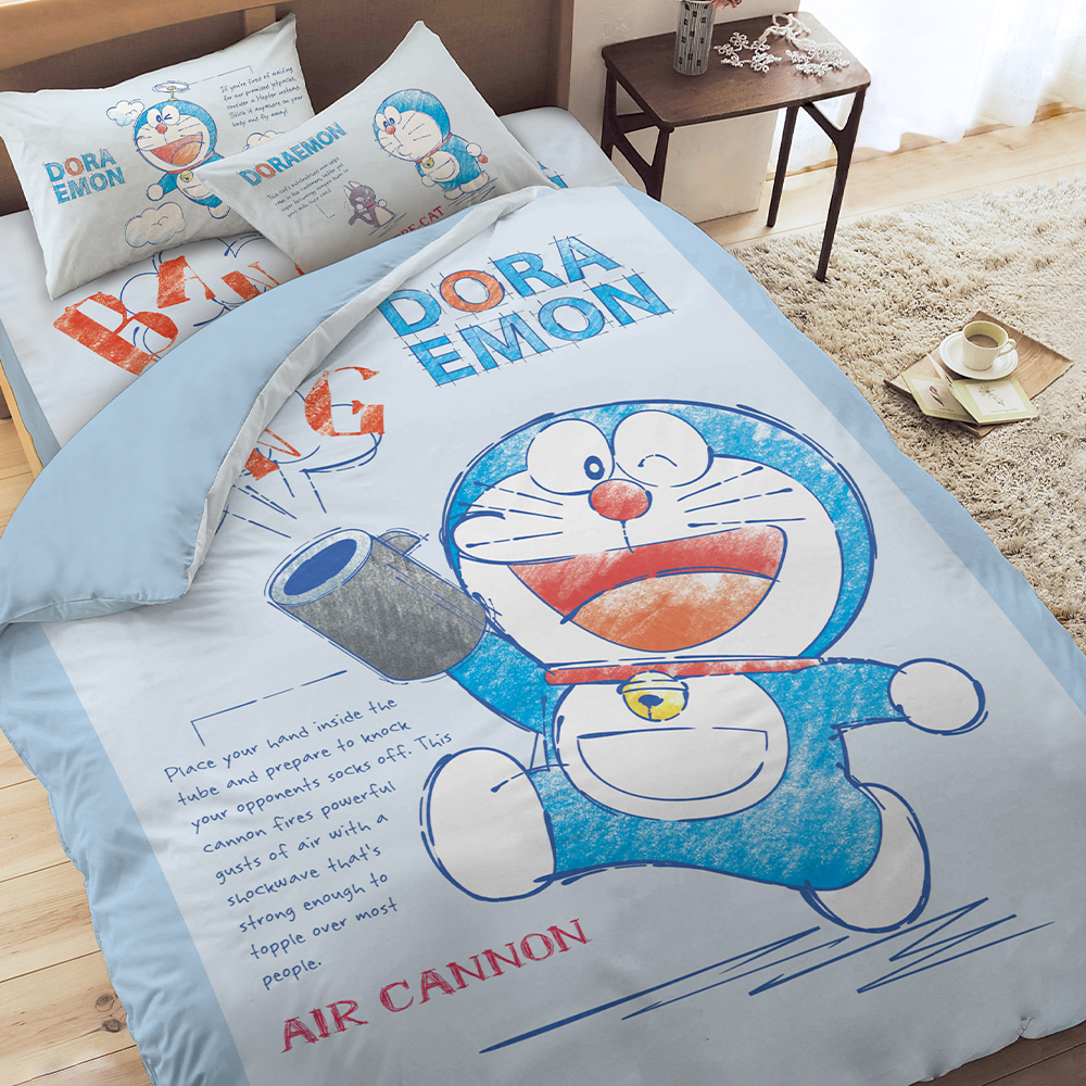 床包 / 單人【祕密道具素描集】單人床包含一件枕套 哆啦A夢  ABF201