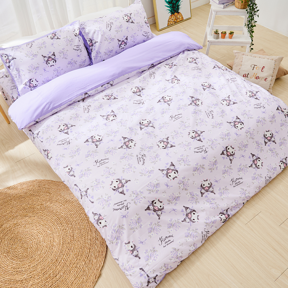 床包 / 單人【小小花卉】單人床包含一件枕套 酷洛米 三麗鷗 ABF201