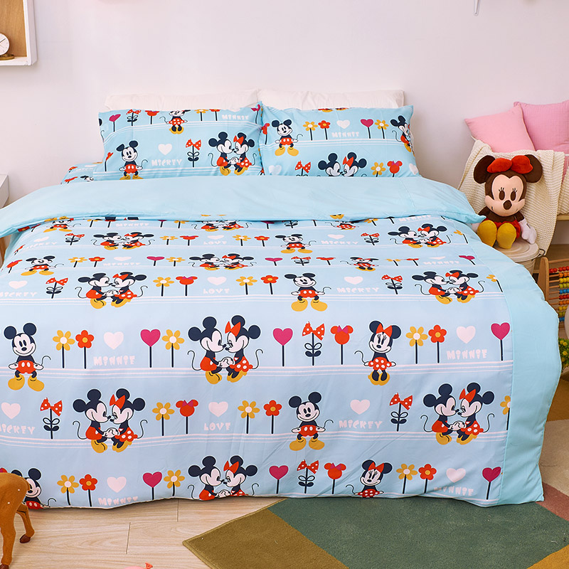 床包  / 雙人【米奇小花園】 雙人床包含二件枕套 迪士尼 ABE201