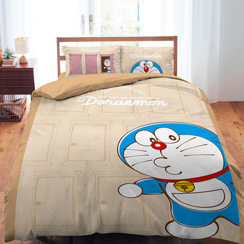 床包/雙人加大【哆啦A夢-未來百貨米】雙人加大床包含二件枕套