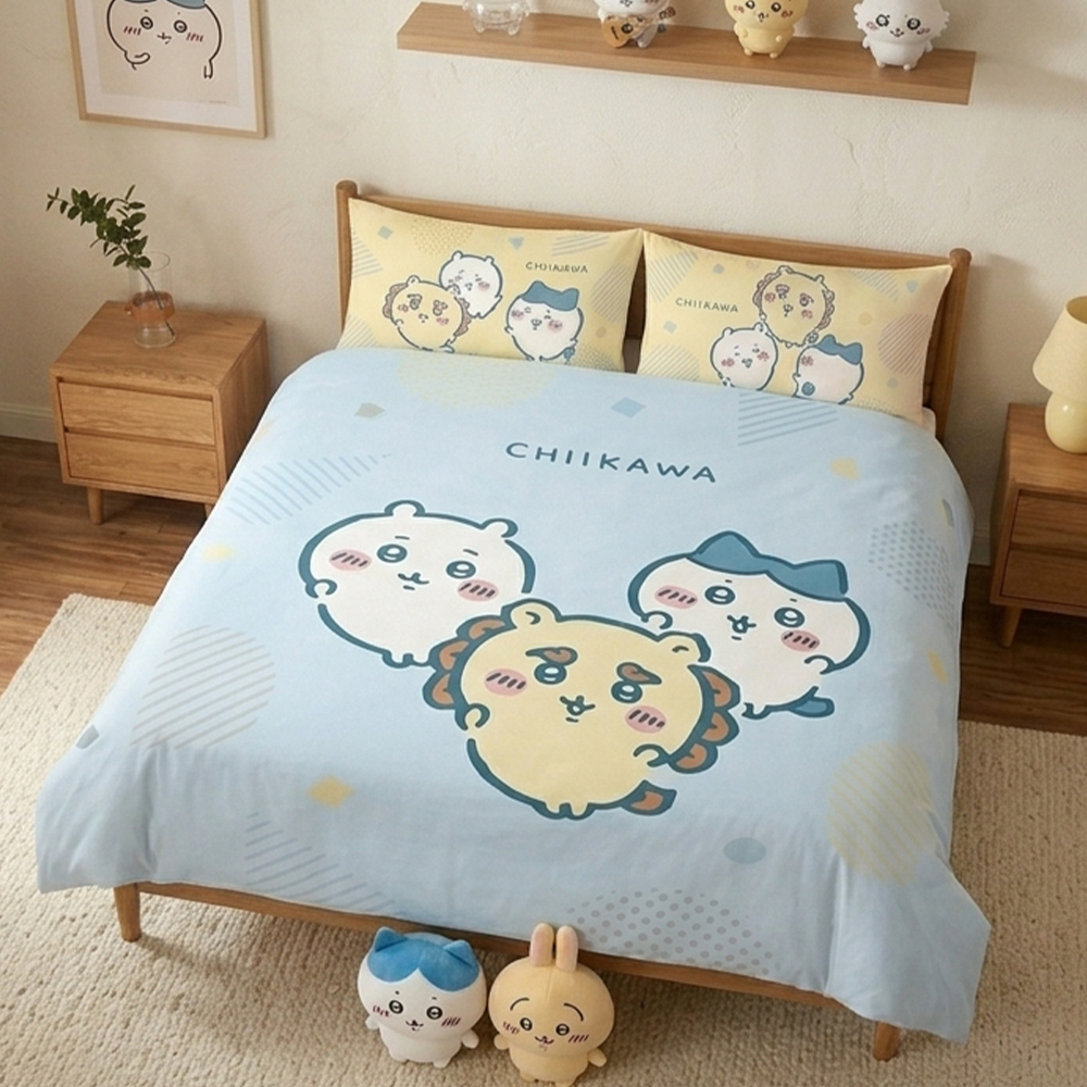 床包被套組 / 雙人【開心同樂會】雙人床包被套組 吉伊卡哇 Chiikawa ABF201
